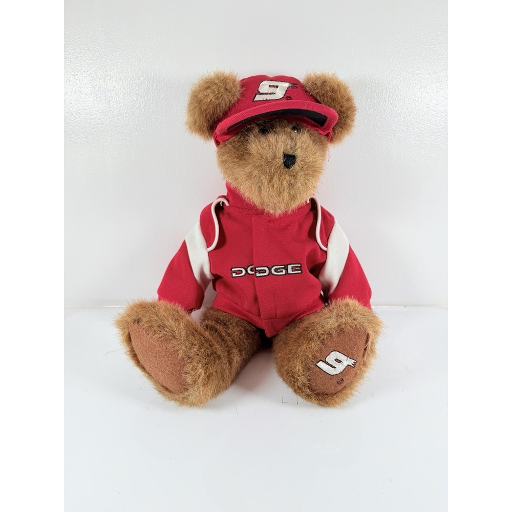 VTG Nascar Dodge Boyds Bear #9 Red Collectible Kasey Kahne 1988 Plush/Stuffed